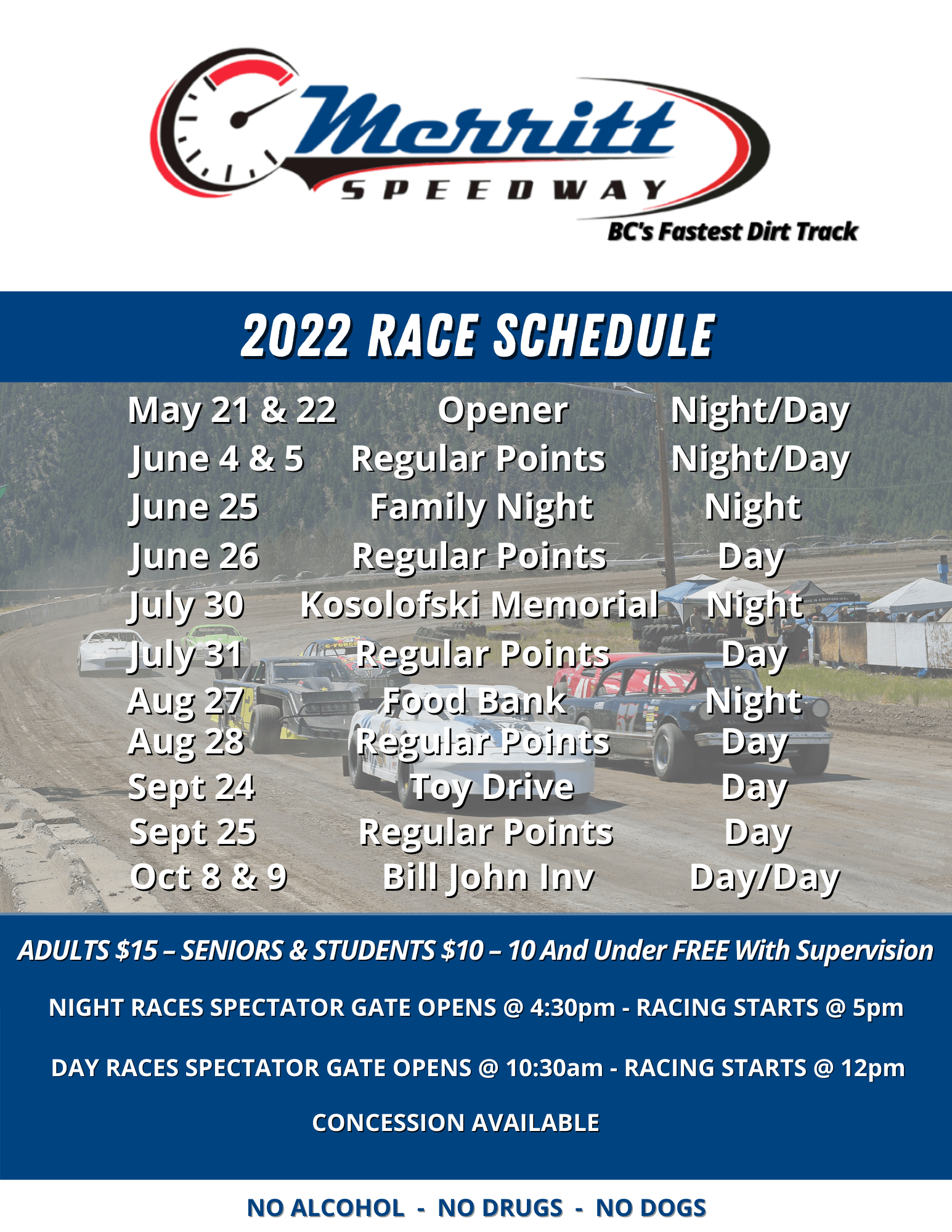 Schedule Merritt Speedway